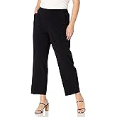 Briggs New York Womens Petite Pull on Dress Pant Average & Short Length