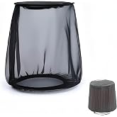 TCMI Air Filter Cover for Car Cold Air Intake Filter Cover Wrap Dustproof, Air Intake Filter Sock Cover for Harley Touring, Universal for High Flow Air Intake Filters (S)