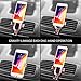 Car Phone Holder, Humixx Gravity Car Mount Air Vent Sensing Gravity Linkage Auto Lock Holder Smart One-Hand Operating for iPhone 11 Pro/XS MAX/XS/XRX/8Plus, Samsung S8/S7/Note and More-Rose Gold
