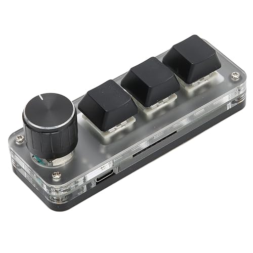 Qiilu Mini 4 Key Keypad Yoidesu Mini 3 Key Keypad Acrylic 3 Key Small ...