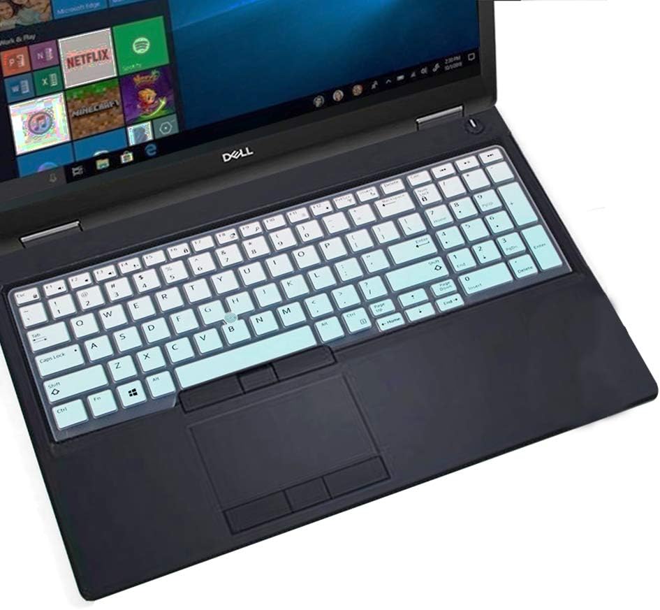 Keyboard Cover for 15.6" Dell Latitude 5580 5590 5591 E5550 E5570|15.6" Precision M5520 |17.3" Dell Precision M7510 M7520 M7710 M7720 Laptop Skin -MintGreen