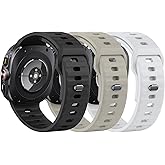 NotoCity Sport WatchBands Compatible with Samsung Galaxy Watch Ultra Bands,Breathable Soft Silicone Band for Galaxy Watch Ultra Bands 47mm for Men Women,Black