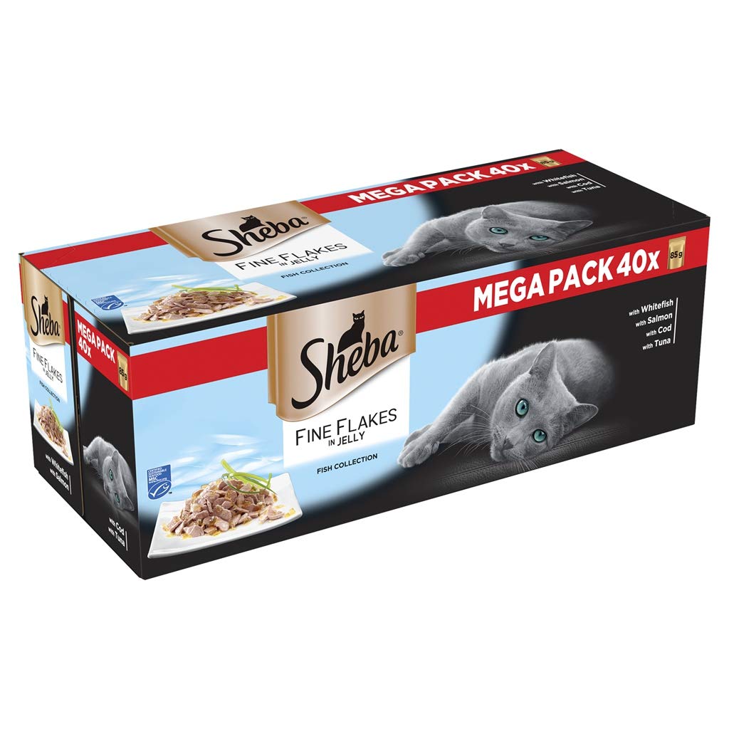 Sheba Fine Flakes in Jelly Fish Collection Wet cat food pouches for