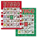Christmas Bingo Game for 18 players (BrightandBold)
