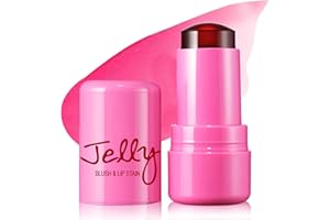 XINGXYUEL Milk Jelly Blush Stick Milk Cooling Water Jelly Tint Blush Stick Multi-Use Lip and Cheek Stain Stick Moisturizing Natural Lip Gloss Waterproof,Long Lasting(01 Pink)