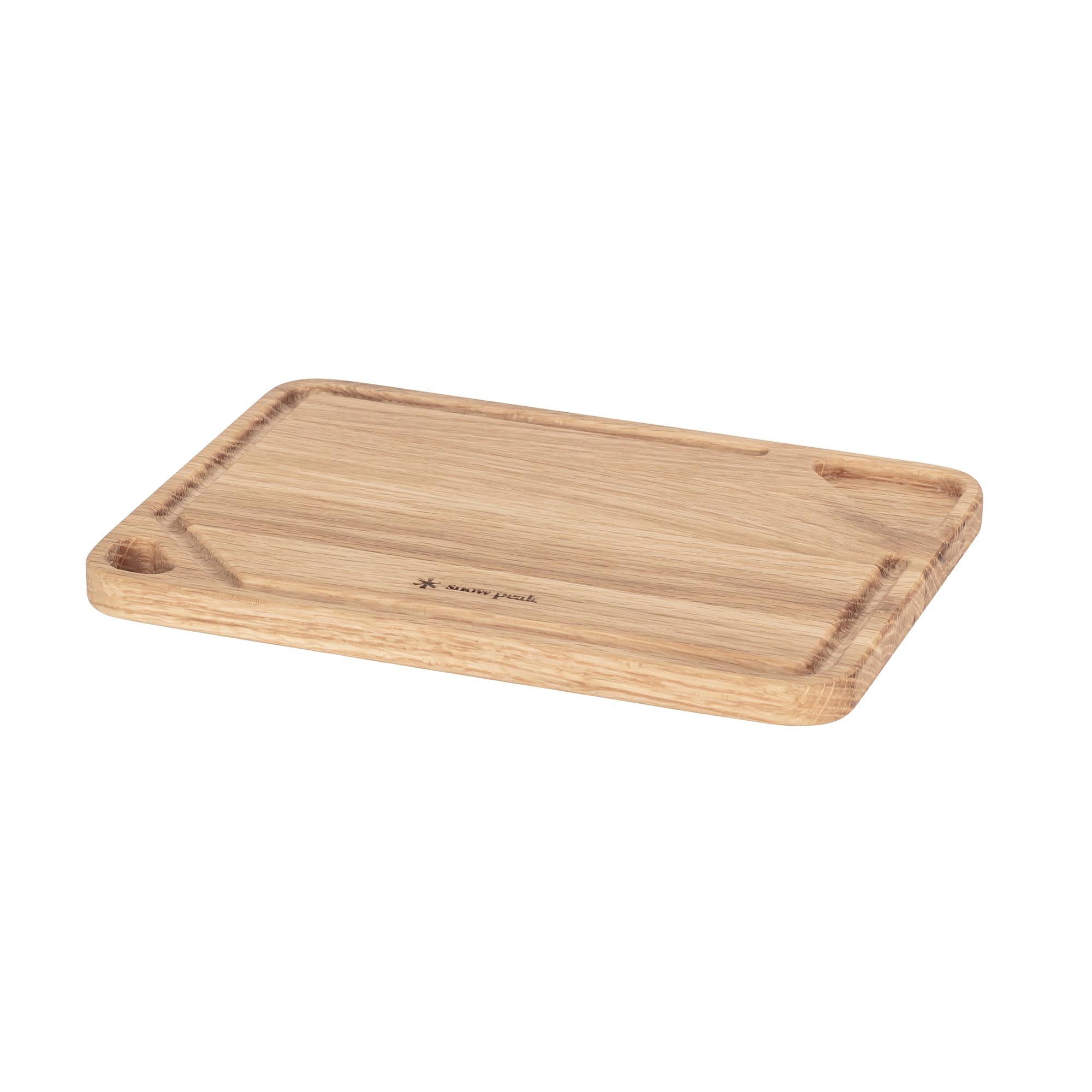 Snow Peak My Plate, Oak Serving Plate/Board, lightweight Charcuterie board for home, camping & outdoors