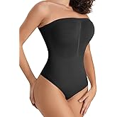 ACPLK Strapless Shapewear Bodysuit for Women Tummy Control Shapewear Seamless Full Body Shaper
