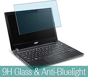 Synvy Anti Blue Light Tempered Glass Screen Protector for Acer TravelMate B113E TMB113M-W54D 11.6" Visible Area 9H Protective Screen Film Protectors (Not Full Coverage)