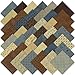 Moda Piecemakers Charm Pack, Set of 42 5-inch (12.7cm) Precut Cotton Fabric Squares