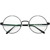 Pro Acme Retro Round Metal Frame Clear Lens Glasses Non-Prescription