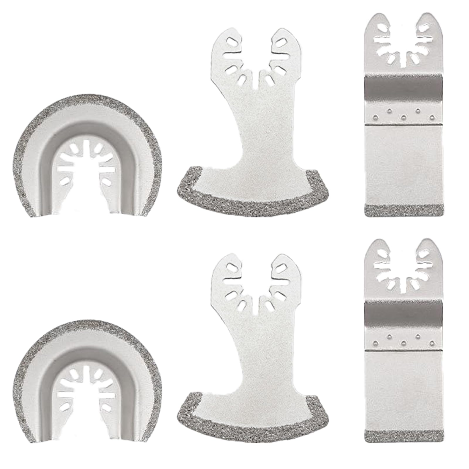 NIYATA 6 PCS Diamond Multi Tool Blades, Oscillating Multi Tool Grout Remover Blade,Diamond Grout Remover Blade,Masonry Multi Tool Blade for Grout Removal and Tile Cutting