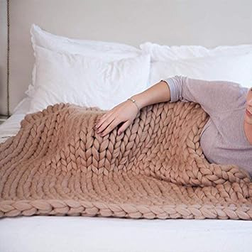 Babybettausstattung 120cm Mmsm Handgemachte Riesige Chunky Decke