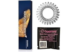 Koleston Perfect 7/1 Medium Blonde/Ash Permanent Creme Hair Color 2 Ounce and Goomee Markless Hair Tie Loop (Bundle 2 items)
