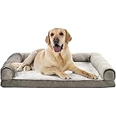 鶹 Basics Dog Bed with Cooling Gel Memory Foam, Pressure-Relief Support for Dogs up to 90lbs, Non-Slip Bottom, Machine Wa