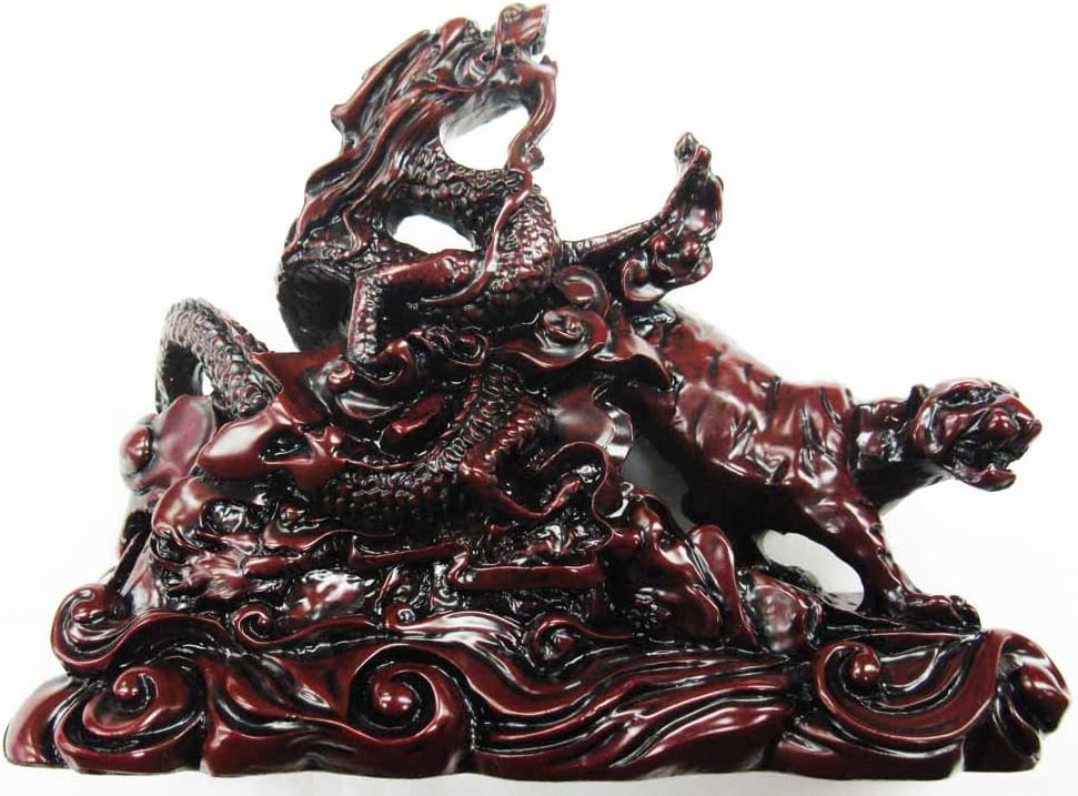BLP Dragon and Tiger Statue 5" H Home & Kitchen