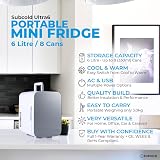 Subcold Ultra 6 Mini Fridge Cooler & Warmer 6L AC+USB Grey view 3