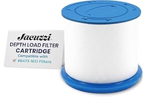 Jacuzzi ProClarity Depth Load Filter 6473-161J, Replacement Spa Filter for Hot Tub, Fits 2012+ J-400 & J-500 Series and Select J-300 Models, Ultra-Fine Filtration for Clean & Crystal-Clear Water