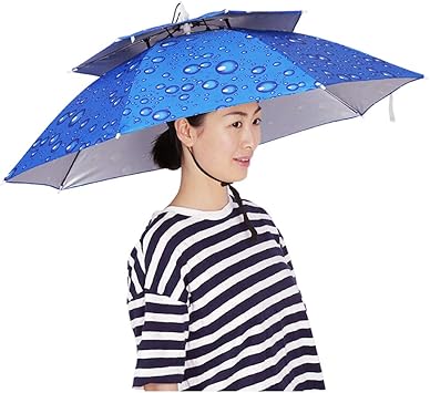 clear umbrella hat