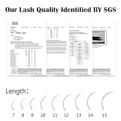 NAGARAKU Eyelash Extensions 0.10 mm C curl 10mm