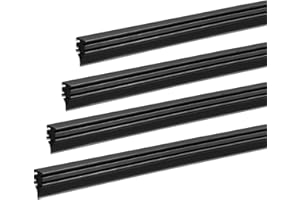 Kutyun 4PCS Wiper Blade Refill, Car Wiper Refills, 26 inch Adjustable Size of Universal Replacement Windshield Wiper Refill Replacement for Front & Rear Windshield Wiper Baldes Rubber Strip