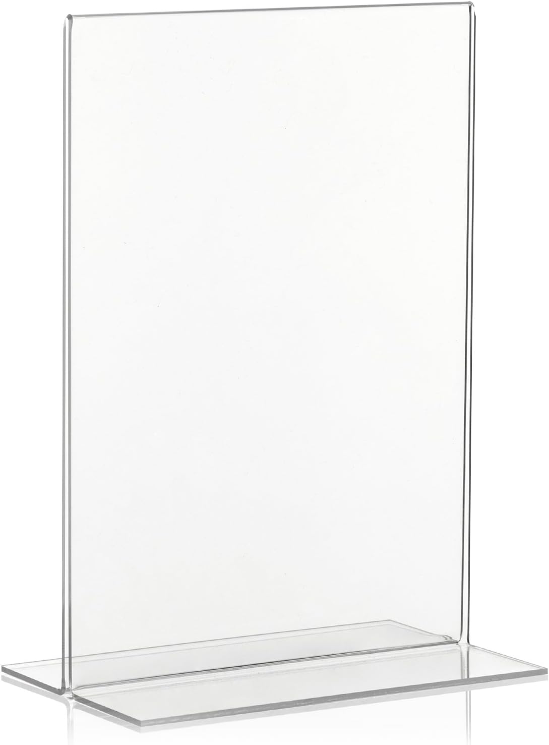 Vitadisplays DIN A5 Table Stand, Advertising T-Stand in Portrait Format, Made From Original Plexiglas (Pack of 5)