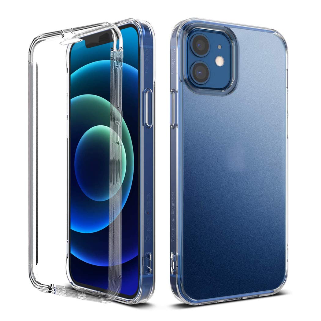GAPlus iPhone 12 / iPhone 12 Pro 6.1" Front and Back Case 【Built in Screen Protector】 Transparent Clear Full Protection PC Hard Soft Slim Thin Cover Bumper Shockproof For iPhone 12