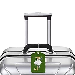 2 PCS Flower Lette J Luggage Tag for Suitcases