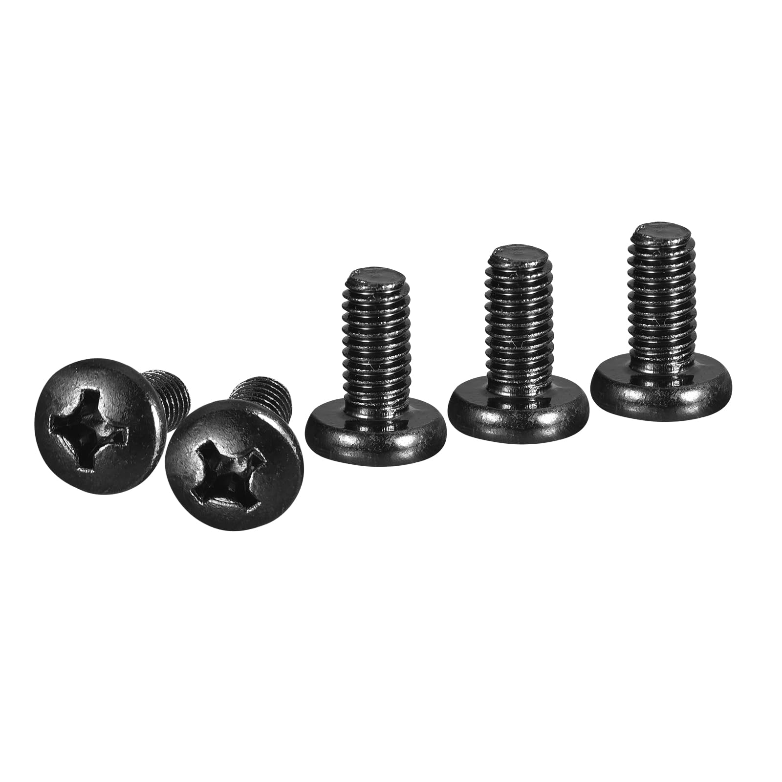 DTGN M6x12mm Pan Head Machine Screws, 20Pcs M6 Phillips Drive, Metric Coarse Full Thread, Steel Black Oxide Finish, Screws Bolts Kit — image 1