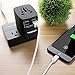 Travel Adapter,TESSAN International Power Adapter Wall Charger with 4 USB Ports 25W...