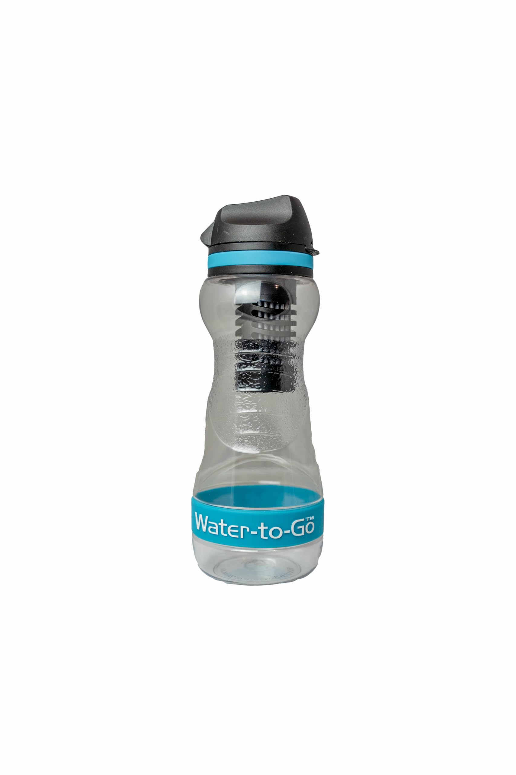 Water-to-Go 50cls water purifier bottle; Filters viruses, bacteria, protozoa, cysts, harmful chemicals & microplastics; Leakproof & guaranteed for life-For Travel, Outdoors, Fitness & Survival (Blue)