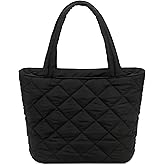 CAMTOP Lunch Box for Women Girls Insulated Cute Lunch Tote Bag Lunchbox Cooler Bag for Work Travel Picnic (Quilted-Black)