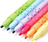 Legami Magic Highlighters Set of 6 Erasable Double Tip Markers Yellow Orange view 3