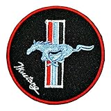 Ford Mustang Motor Retro Cars Nascar Racing Patch Sew Iron on Logo Embroidered Badge Sign Emblem Costume BY Dreamhigh_skyland