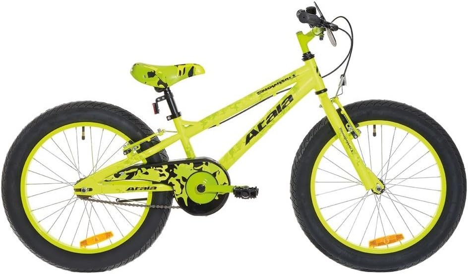 Child's Fat Bike Bicycle Atala Snowball Neon Yellow Matte, 1 Speed, 20 "