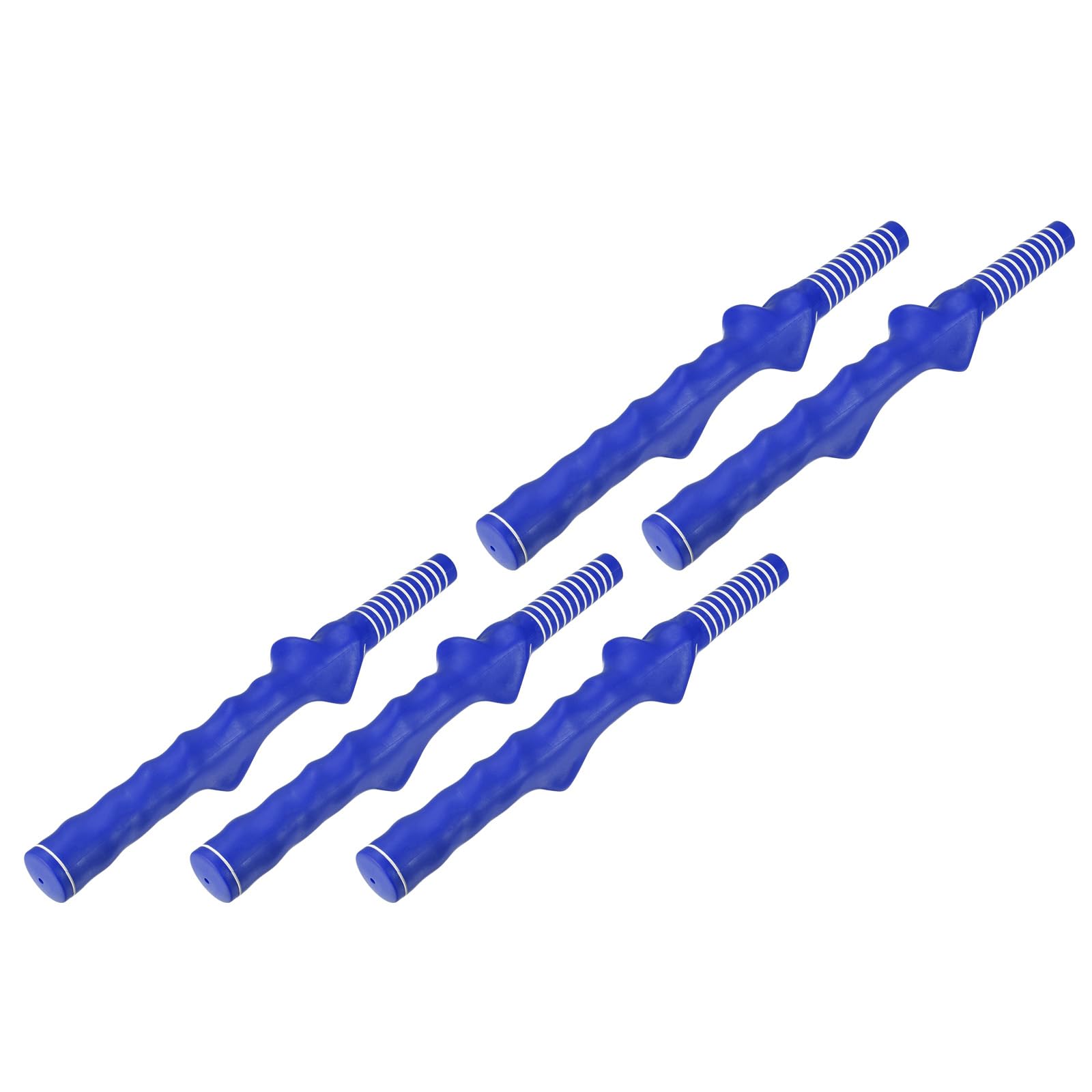 M METERXITY 5 Pack Golf Club Training Grip - Right-Hand Auxiliary Correction Aid Golf Swing Accessories, Light & Durable, Apply to Golf Beginner (Blue)