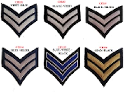 Amazon Com Uniform Chevrons Lasd Cdcr Medium Gold On Black 3 Inch Wide Corporal Pair