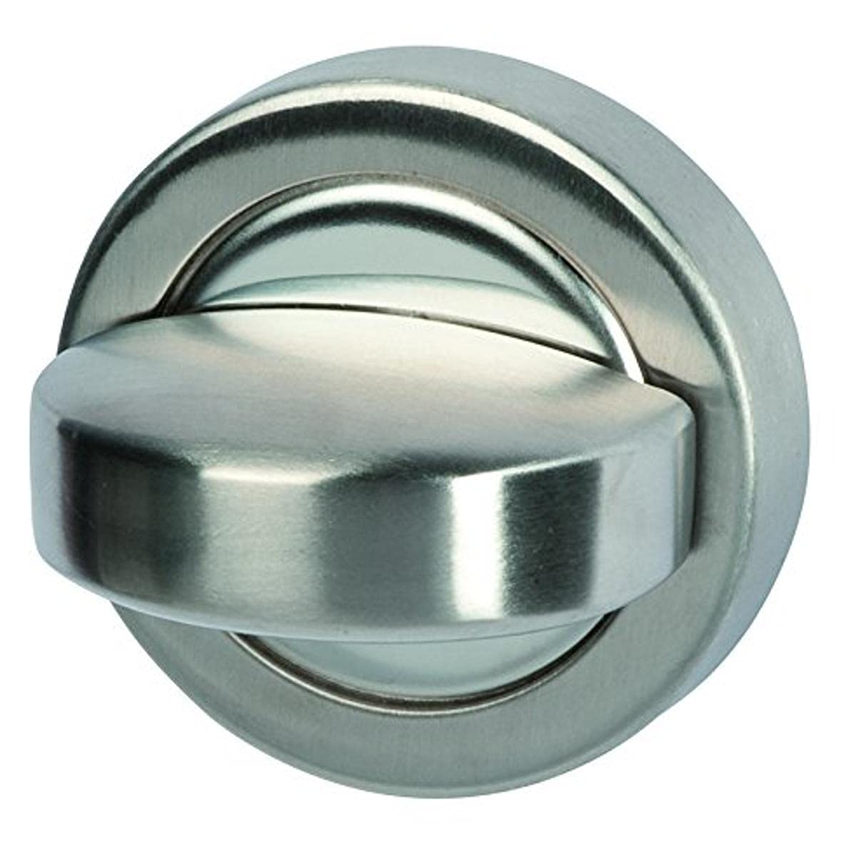 ALPERTEC Bi Color Bathroom/WC Twist Lock Stainless Steel for Rosette Fittings/Door Fittings, Locking – Pack of 1 28020870