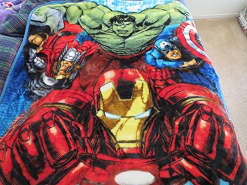 Baby Blankets for Toddler Boys (40"x50") Plush Toddler Boy Blankets--Marvel Avengers 2
