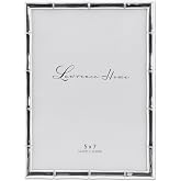 Lawrence Frames 710157 Silver Metal Bamboo 5x7 Picture Frame