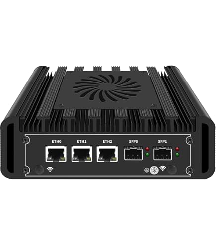 MNBOXCONET Mini PC N355 Firewall 2x10GbE SFP , Micro Appliance Computer Office, Barebone NO RAM NO SSD, 2xi226V 2.5GbE LAN, Type-C, TF, HD, Support Windows OPNsense, SPK/MIC - View #4