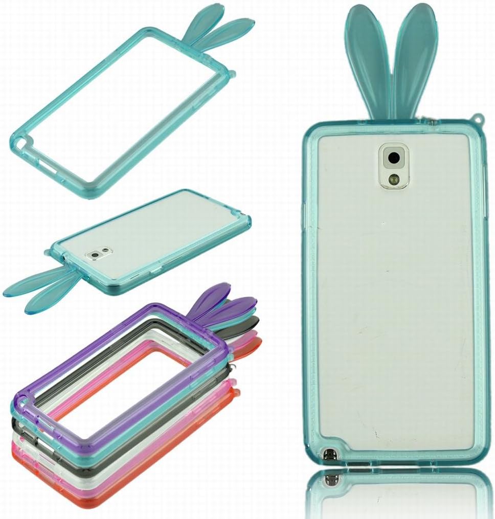 CXB1983 Best Seller Cute Cartoon Rabbit Ears Soft TPU Frame Case for Samsung Galaxy Note 3 III N9006