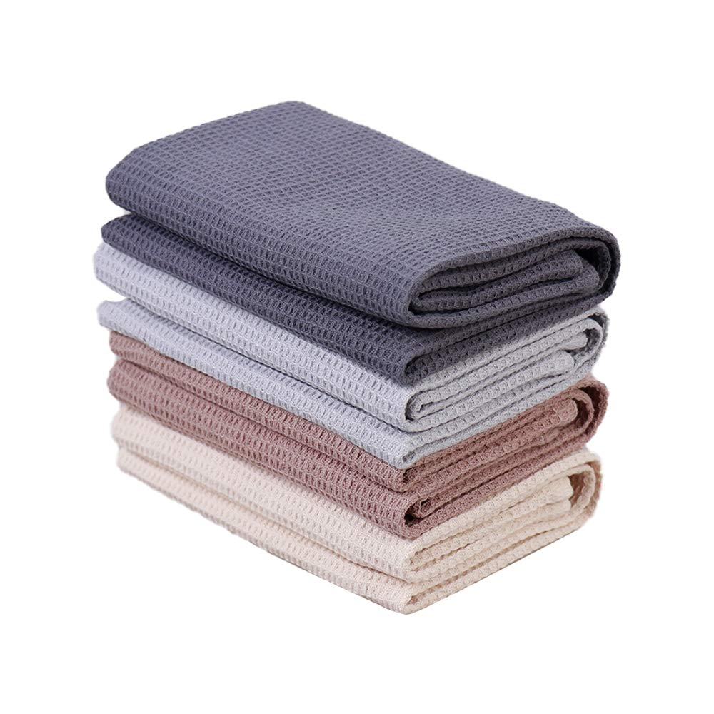 View 1 of ** ONLY 2**
PY HOME & SPORTS Dish Towels Set, 100% Cotton Waffle Weave Kitchen Towels 4 Pieces, Super Absorbent Kitchen Hand Dish Cloths for Drying and Cleaning (17 x 25 Inches, Set of 4)