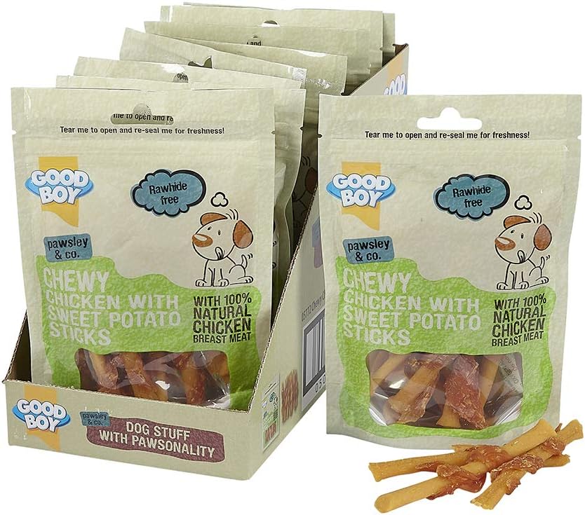 Good Boy, Chewy Chicken With Sweet Potato Sticks, Dog Treats, Made With 100% Natural Chicken Breast Meat, 90 Grams - Image 4