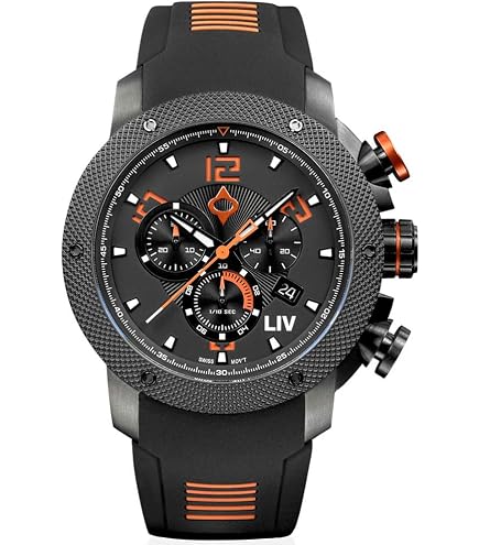 Amazon.com: Luminox - Mens Watch - Black Dial Orange Rubber Band