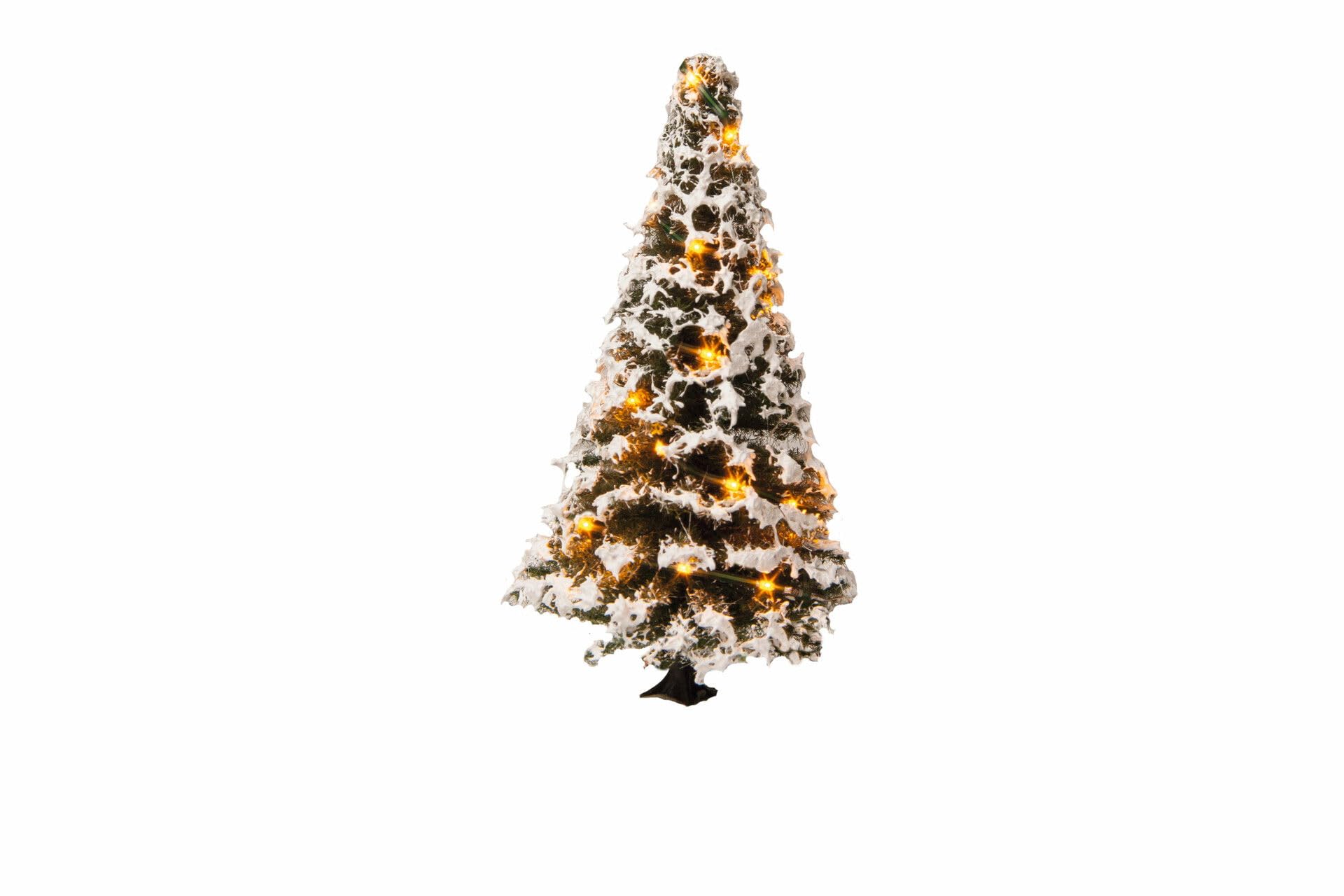 Noch Iluminated Christmas Tree snowy, with 20 LEDs, 8 cm high