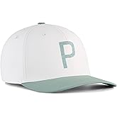 PUMA Crafted P Golf HAT, Warm White-Eucalyptus, Adult