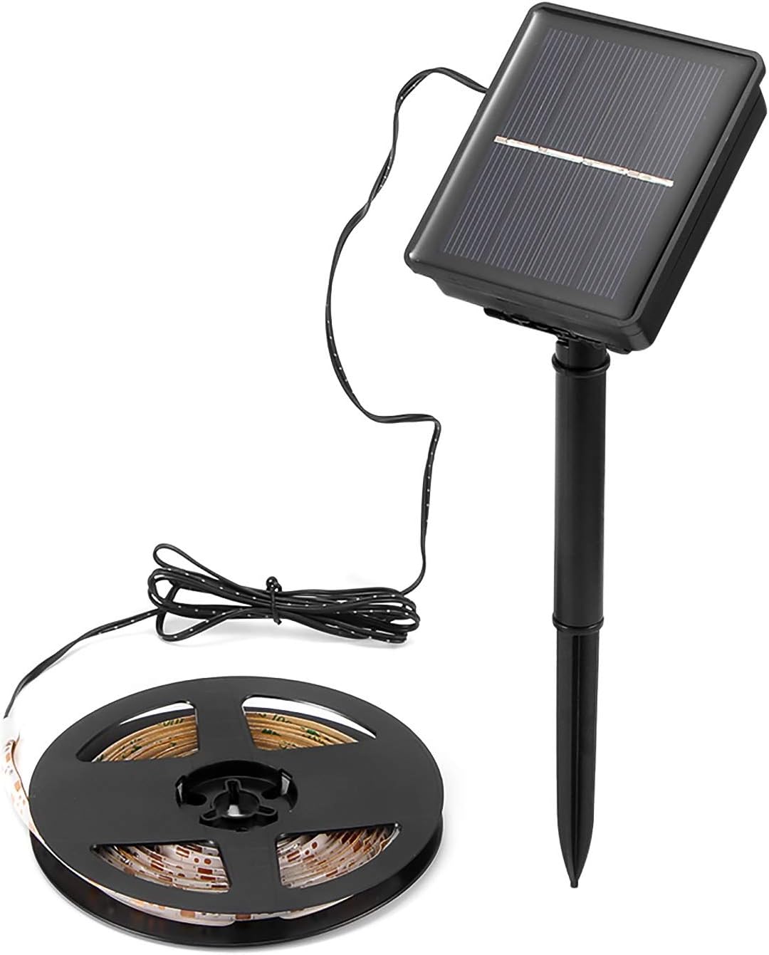 solar rope lights on Amazon Com Allomn Solar Strip Light Led String Light Outdoor Waterproof Flexible Led Ribbon 9 8ft 90 Led Mood Rope Lighting For Garden Patio Yard Path Party Christmas Decoration Cool White Garden