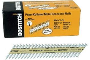 BOSTITCH PT-MC14815G-1M 1 1/2-Inch x .148 Paper Tape Collated Galvanized Metal Connector Nails, 1000-Qty.