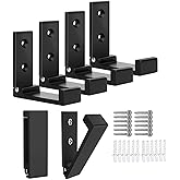 OHIYO Folding Coat Hooks 6pcs Foldable Hook Wall Mounted for Hanging Coat, Jacket, Towel Heavy Duty Wall Hooks Aluminum Alloy Fold up Hooks Headphones Holder Bearing Load 33lb (Black)