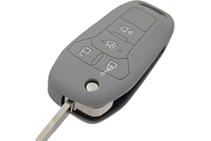 ZORRATIN Silicone Rubber Key Fob Cover Protector for Ford Fusion (Flip Key) N5F-A08TAA 164-R7986 5924003 4 Button Remote Control